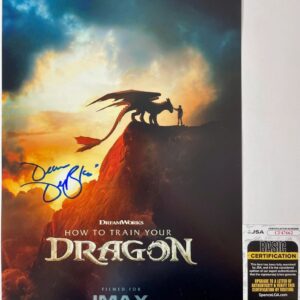 Dean DeBlois Signed How To Train Your Dragon 11x17 Poster B Autograph JSA COA