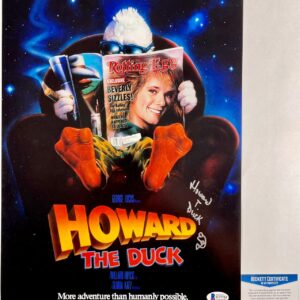 Ed Gale Signed Howard The Duck 11x17 Movie Poster Authentic Autograph BAS COA