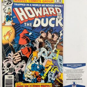 Ed Gale Signed Howard The Duck Comic Book #4 Autograph BAS COA