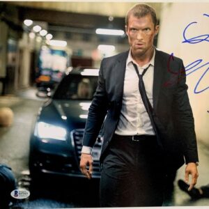Ed Skrein Signed The Transporter Refueled 11x14 Photo B Autograph BAS COA