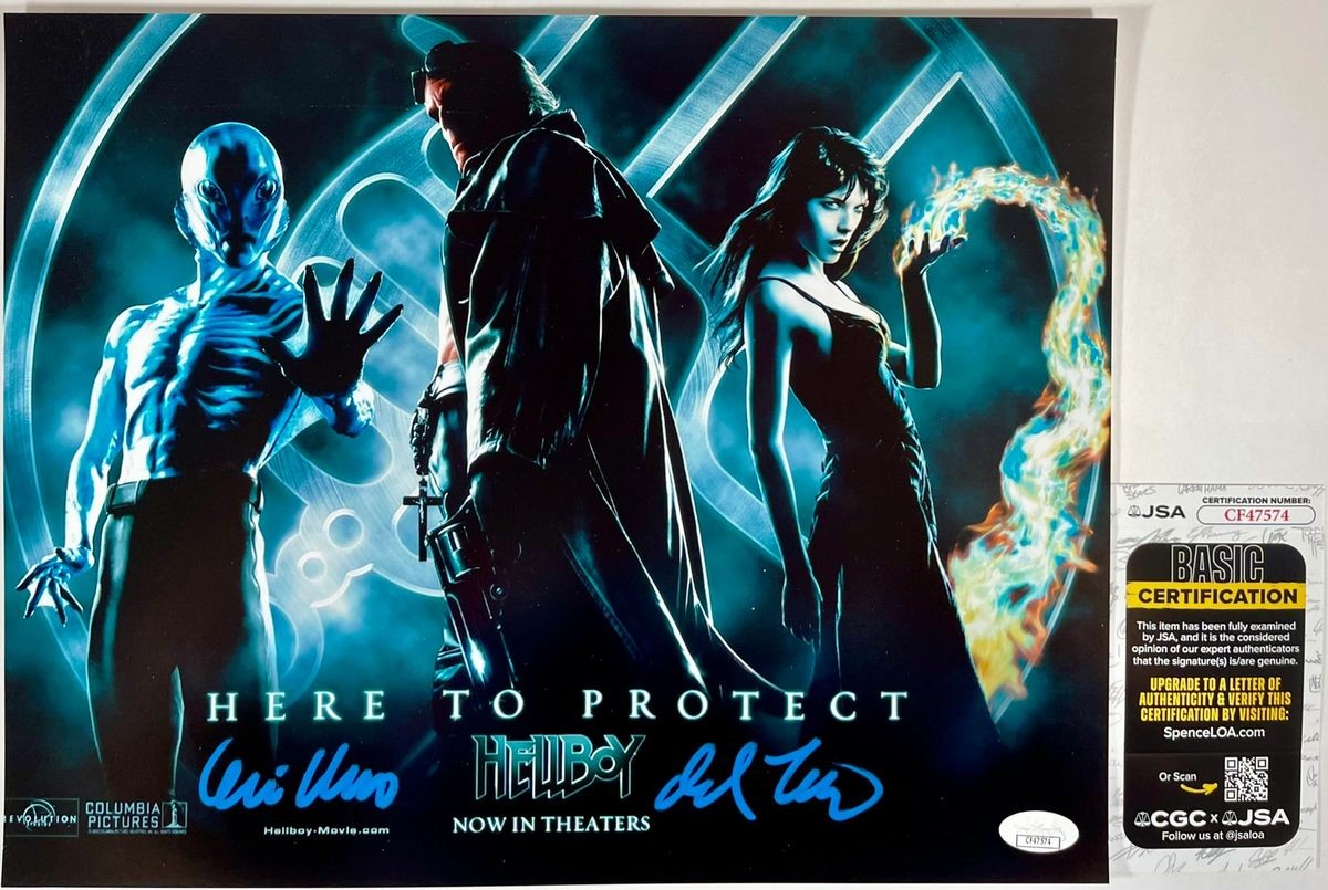 Guillermo del Toro Signed Hellboy 11x14 Photo Authentic Autograph JSA COA