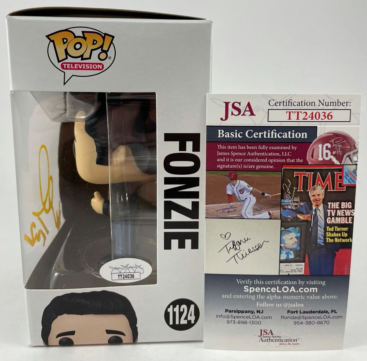 Henry Winkler Signed Happy Days Fonzie Funko POP #1124 C Autograph JSA COA - Image 2