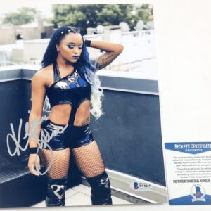 Impact Wrestling Knockout Kiera Hogan Autographed 8X10 Photo Signed Beckett COA