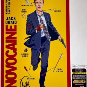 Jack Quaid Signed Novocaine 11x17 Movie Poster Authentic Autograph JSA COA