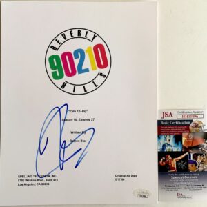 Jason Priestley Signed Beverly Hills 90210 Ode To Joy Script Cover JSA COA