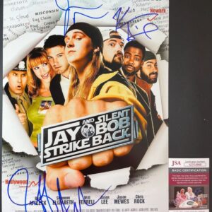 Jay & Silent Bob Strike Back Triple Signed 11x17 Poster B Kevin Smith JSA COA