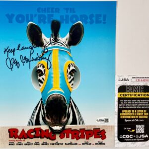 Jeff Foxworthy Signed Racing Stripes 8x10 Mini Movie Poster Autograph JSA COA