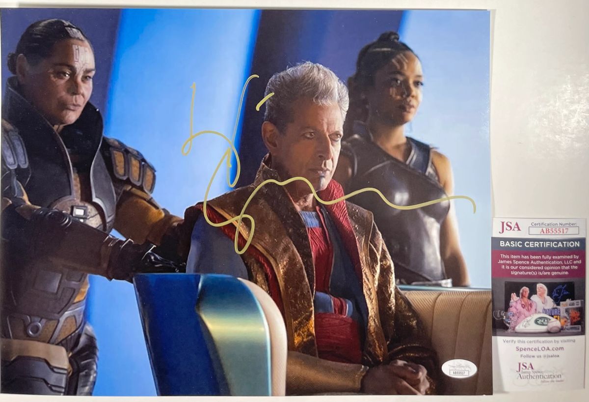 Jeff Goldblum Signed Marvel Thor Ragnarok 11x14 Photo Autograph JSA COA