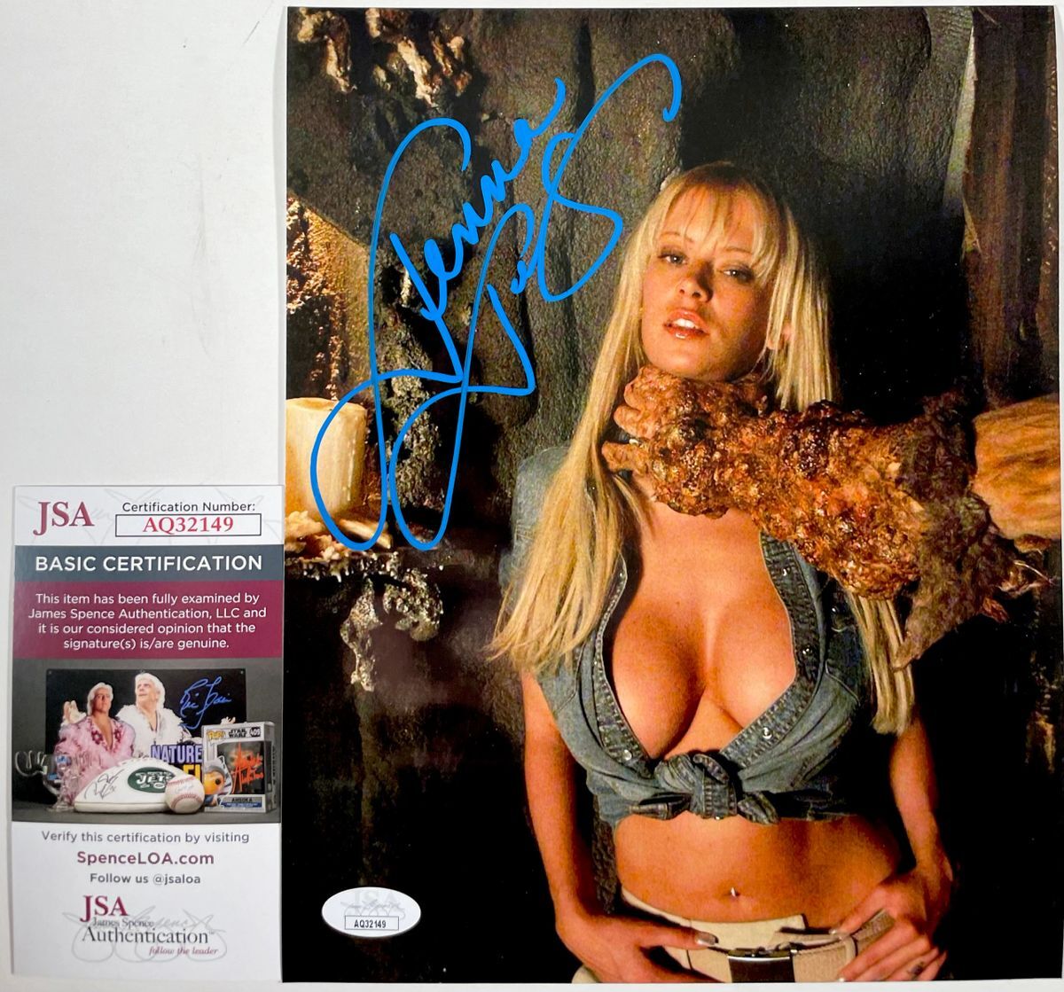Jenna Jameson Signed Evil Breed: The Legend Of Samhain 8x10 Photo JSA COA