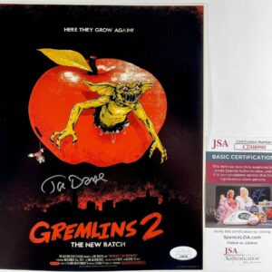 Joe Dante Signed Gremlins 2 8x10 Mini Movie Poster Photo D Autograph JSA COA