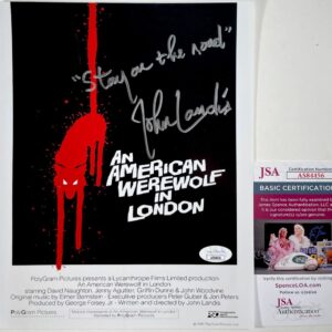 John Landis Signed An American Werewolf In London 8x10 Photo A JSA COA