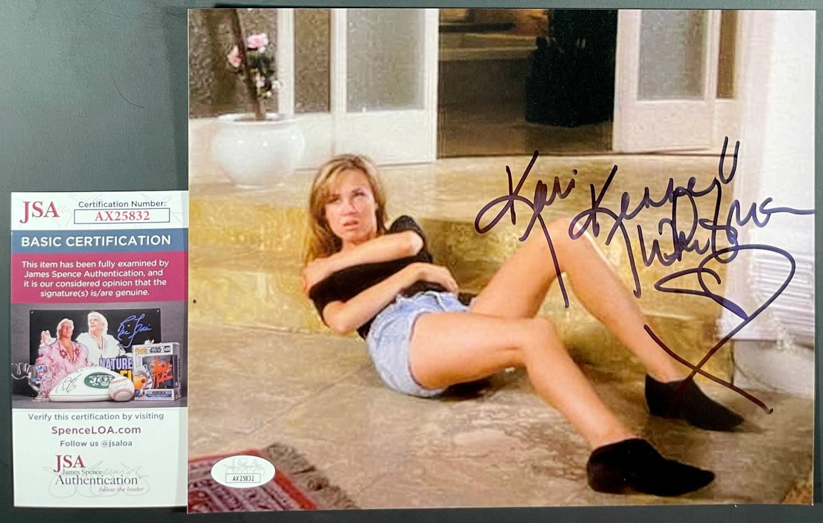 Kari Kennell Whitman Signed Chained Heat 2 8x10 Photo B Autograph JSA COA