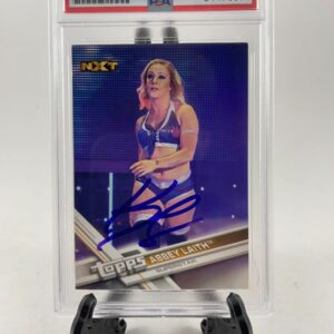 Kimberly Frankele Signed 2017 Topps WWE Then Now Forever Card PSA DNA Slabbed
