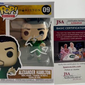 Lin-Manuel Miranda Signed Alexander Hamilton Funko POP! #09 Autograph JSA COA