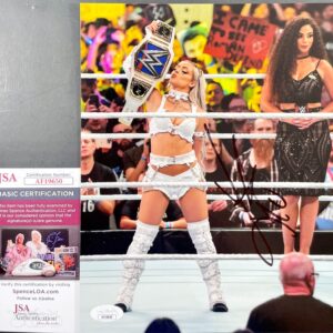 Liv Morgan Signed WWE Clash At The Castle 8x10 Photo Authentic Autograph JSA COA
