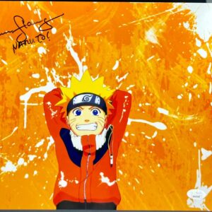 Maile Flanagan Signed Naruto Shippuden Metallic 11x14 Photo Autograph JSA COA