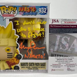 Maile Flanagan Signed Naruto Sixth Path Sage Funko POP #932 G Autograph JSA COA