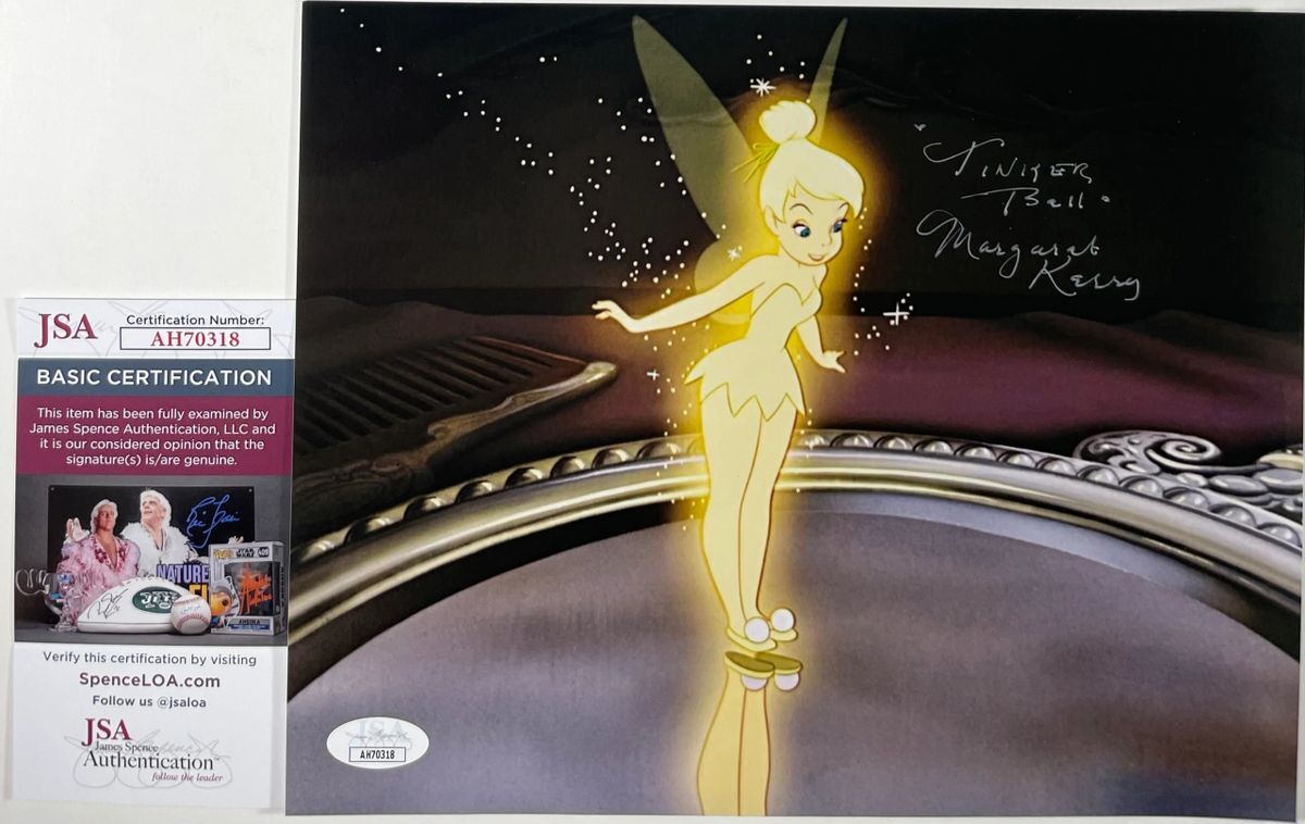 Margaret Kerry Signed Disney Peter Pan "Tinker Bell" 8x10 Photo A Auto JSA COA