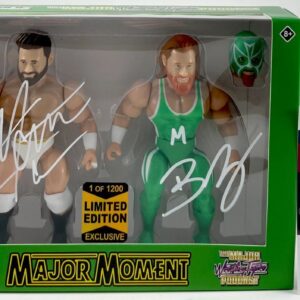 Matt Cardona & Brian Myers Signed Major Wrestling Figure Pod 2-Pack A JSA COA