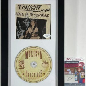 Melissa Etheridge Signed One Way Out CD Framed Matted Display Autograph JSA COA