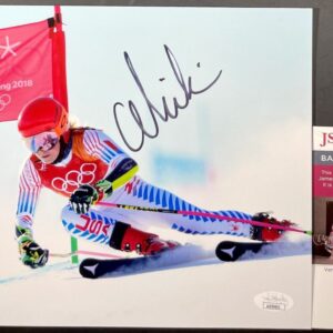 Mikaela Shiffrin Signed 8x10 Photo C Autograph Olympic Gold Medal Skier JSA COA