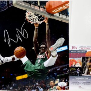 NBA Larry Sanders Signed Milwaukee Bucks 8x10 Photo B Autograph JSA COA