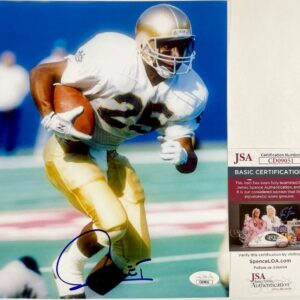NCAA Raghib Rocket Ismail Signed Notre Dame 8x10 Photo B Autograph JSA COA