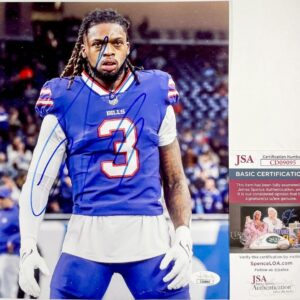 NFL Buffalo Bills Damar Hamlin Signed 8x10 Photo C Authentic Autograph JSA COA