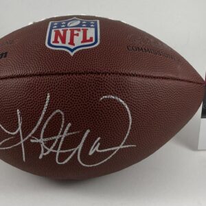 NFL St. Louis Rams Kurt Warner Signed Wilson Duke Football Autograph JSA COA