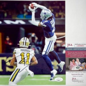 NFL Trevon Diggs Signed Dallas Cowboys 8x10 Photo Authentic Autograph JSA COA