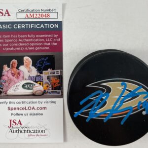 NHL Adam Fantilli Signed Officially Licensed Hockey Puck C Autograph JSA COA