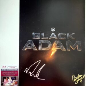 Noah Centineo & Quintessa Swindell Signed DC Black Adam 11x17 Poster A JSA COA
