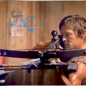 Norman Reedus Signed The Walking Dead Daryl Dixon 16x20 Photo Autograph BAS COA