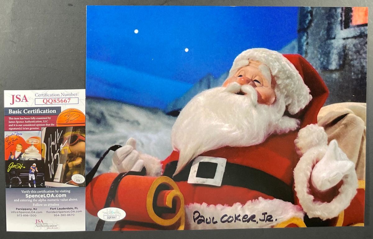 Paul Coker Jr Signed The Year Without A Santa Claus 8x10 Photo Auto JSA COA