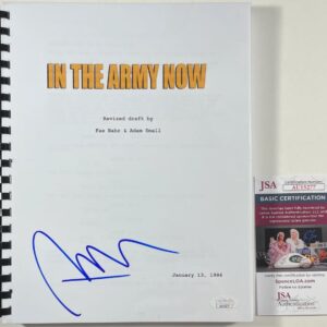 Pauly Shore Signed In The Army Now Complete Movie Script Autograph JSA COA