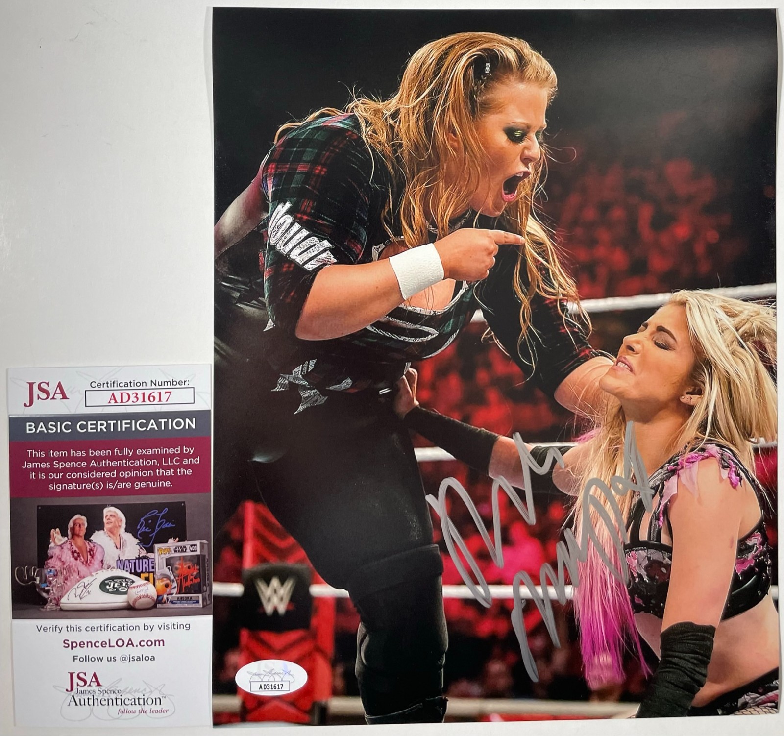 Piper Niven Signed WWE Monday Night RAW Doudrop 8x10 Photo Autograph NXT JSA COA