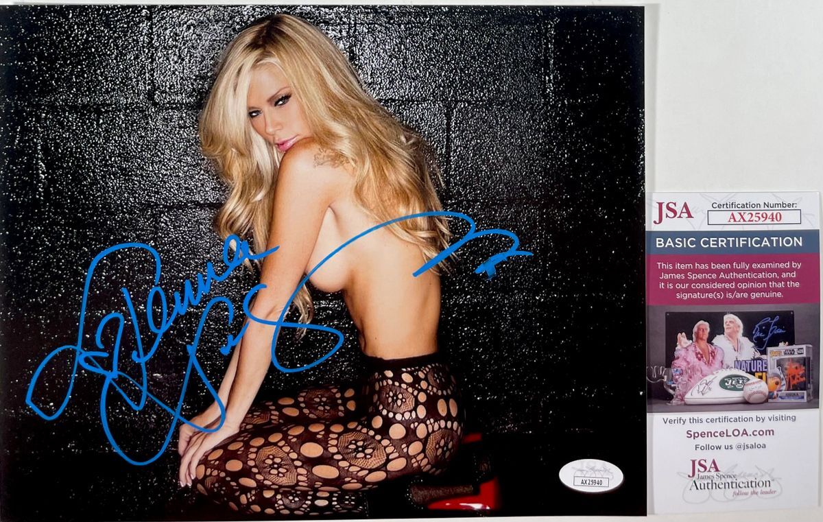 Playboy Cover Girl Jenna Jameson Signed 8x10 Photo I Autograph JSA COA