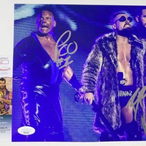 ROH Brody King & PCO Dual Signed Villain Enterprises 8x10 Photo B JSA COA