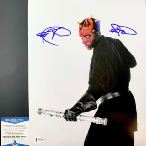Ray Park Signed Star Wars The Phantom Menace Darth Maul 11x14 Photo Beckett COA