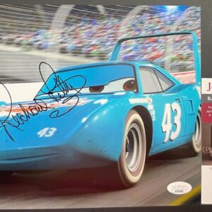 Richard Petty Signed Disney Pixar Cars The King 8x10 Photo D Autograph JSA COA
