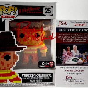 Robert Englund Signed Elm Street Freddy Krueger 8-Bit Exclus. Funko POP JSA COA