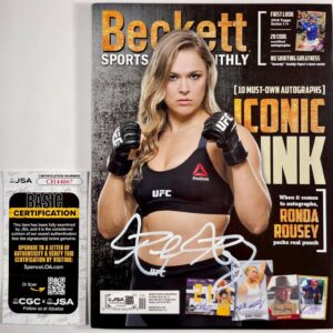 Ronda Rousey Signed Beckett Sports Monthly Magazine Authentic Autograph JSA COA