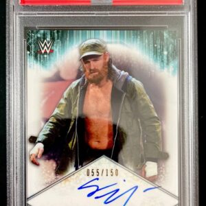 Sami Zayn Signed 2021 Topps WWE Autograph Trading Card A-SZ PSA DNA Slabbed