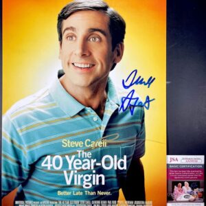 Seth Rogen & Judd Apatow Signed The 40 Year-Old Virgin 12x18 Poster JSA COA