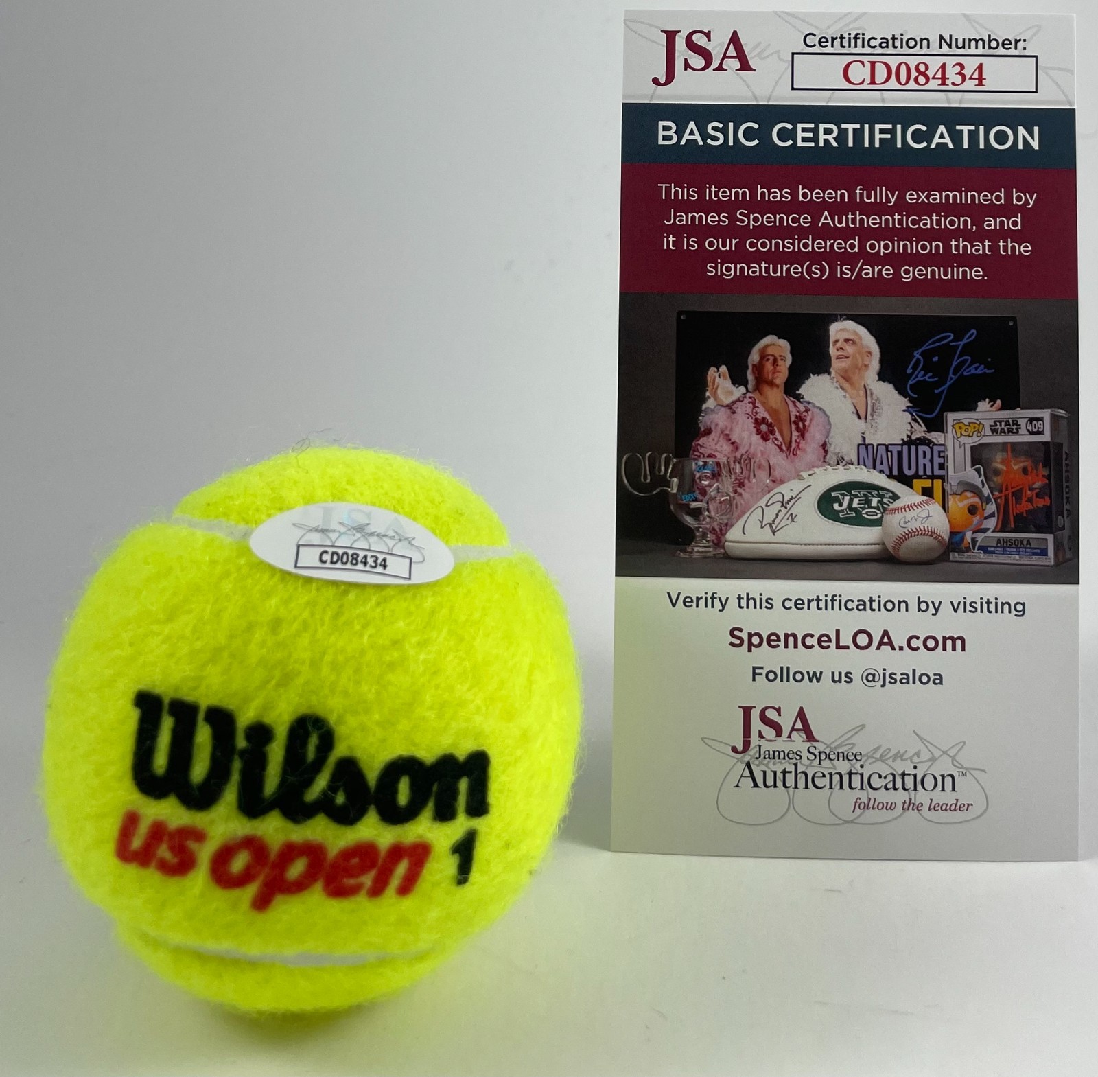 Steffi Graf Signed Wilson US Open Official Tennis Ball Authentic Auto JSA COA - Image 2