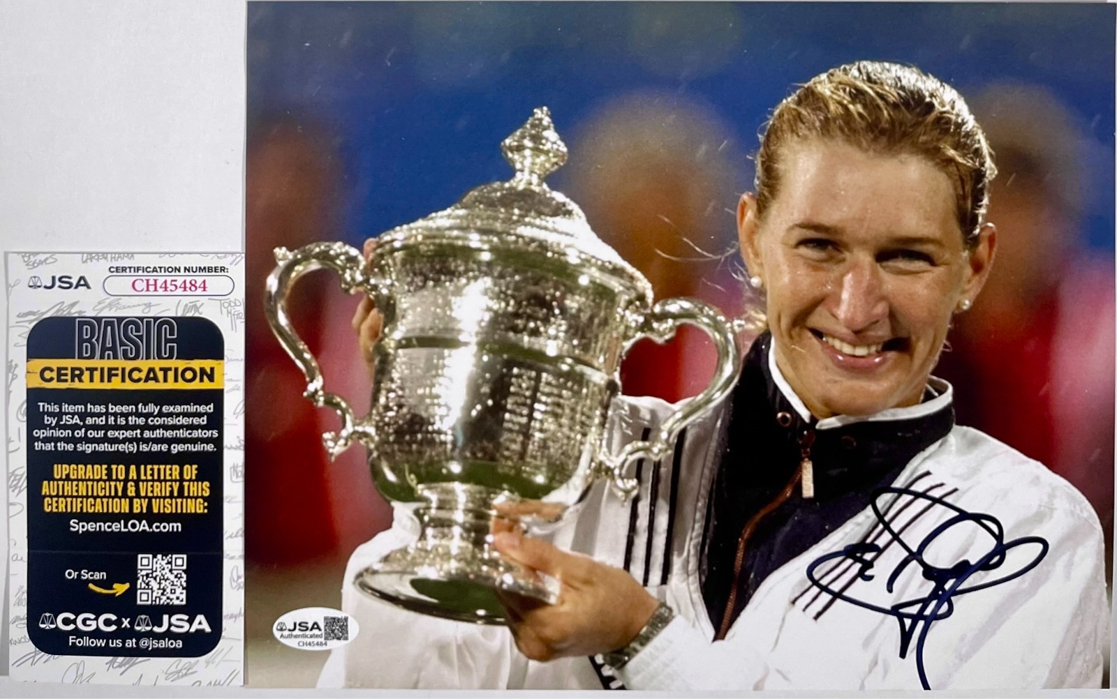 Steffi Graf Signed Womens US Open 8x10 Photo Authentic Autograph Tennis JSA COA
