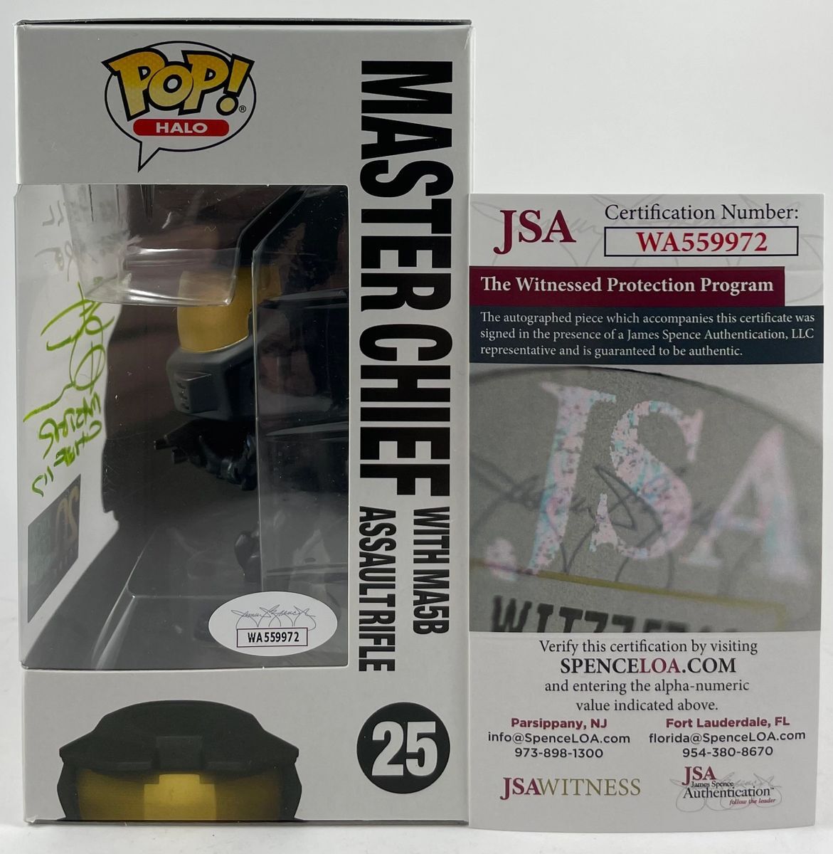 Steve Downes Signed HALO Master Chief XBOX Gear Shop Funko POP #25 JSA COA - Image 2