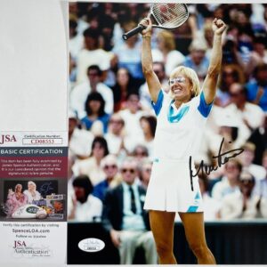 Tennis Martina Navratilova Signed 8x10 Photo C Authentic Autograph JSA COA