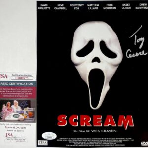 Tony Cecere Signed SCREAM 8x10 Mini Movie Poster A Authentic Autograph JSA COA
