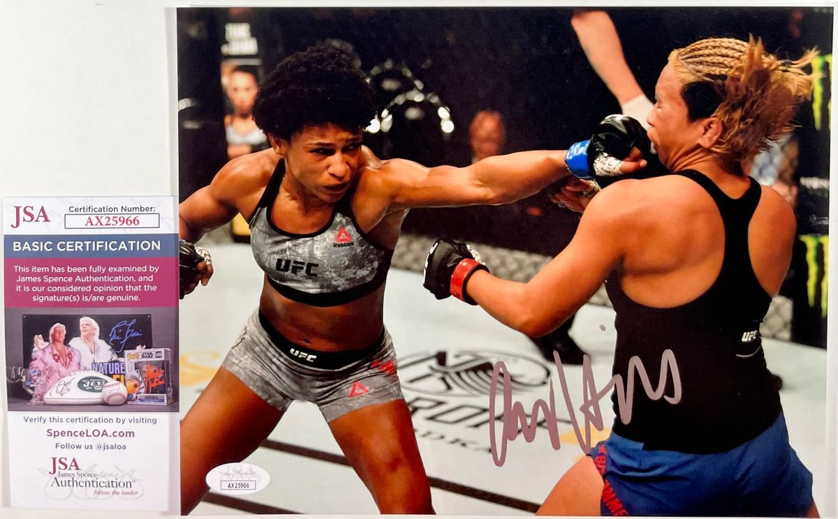 UFC Angela Hill Signed 8x10 Photo C Autograph MMA Fighter JSA COA